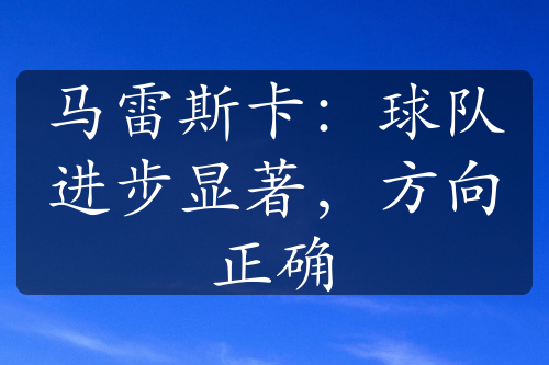 马雷斯卡：球队进步显著，方向正确